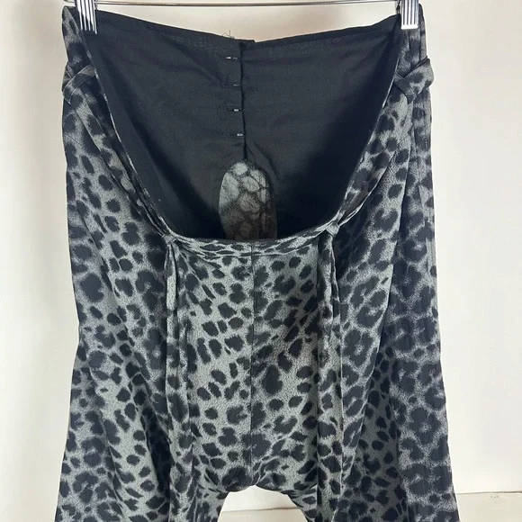 Vivienne Westwood 243208 Womens Tapered Pants Grey/Black Leopard Size 38
